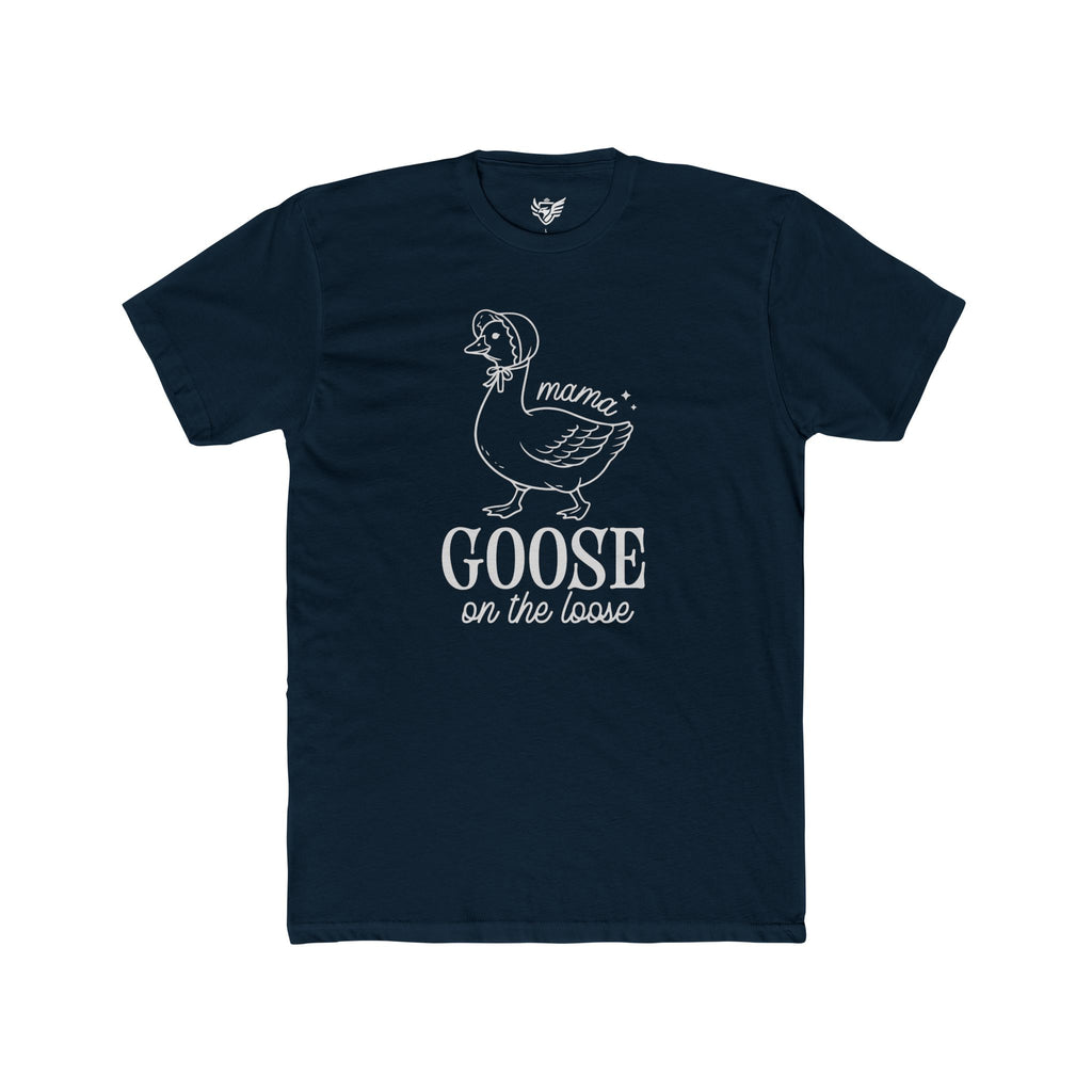 Mama Goose On The Loose Cotton Crew Tee
