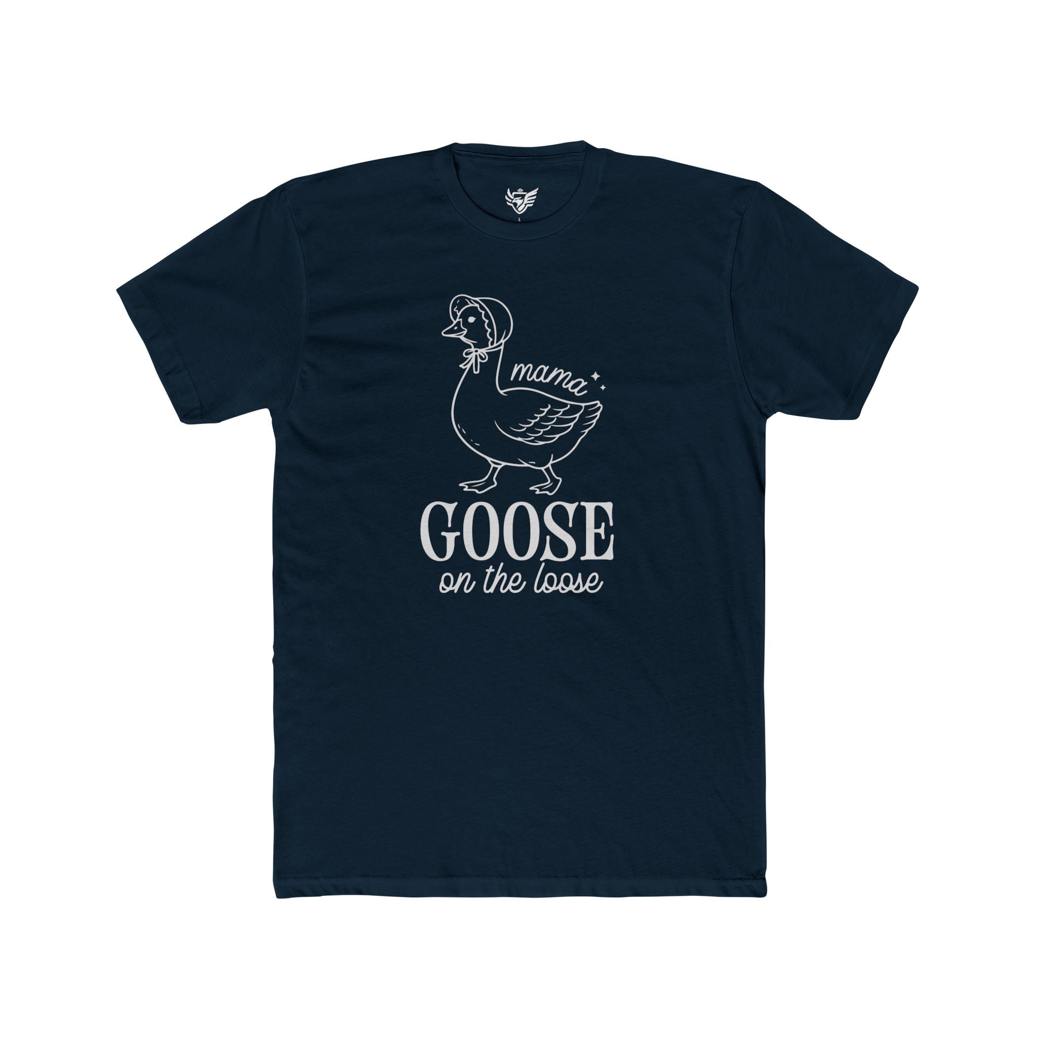 Mama Goose On The Loose Cotton Crew Tee