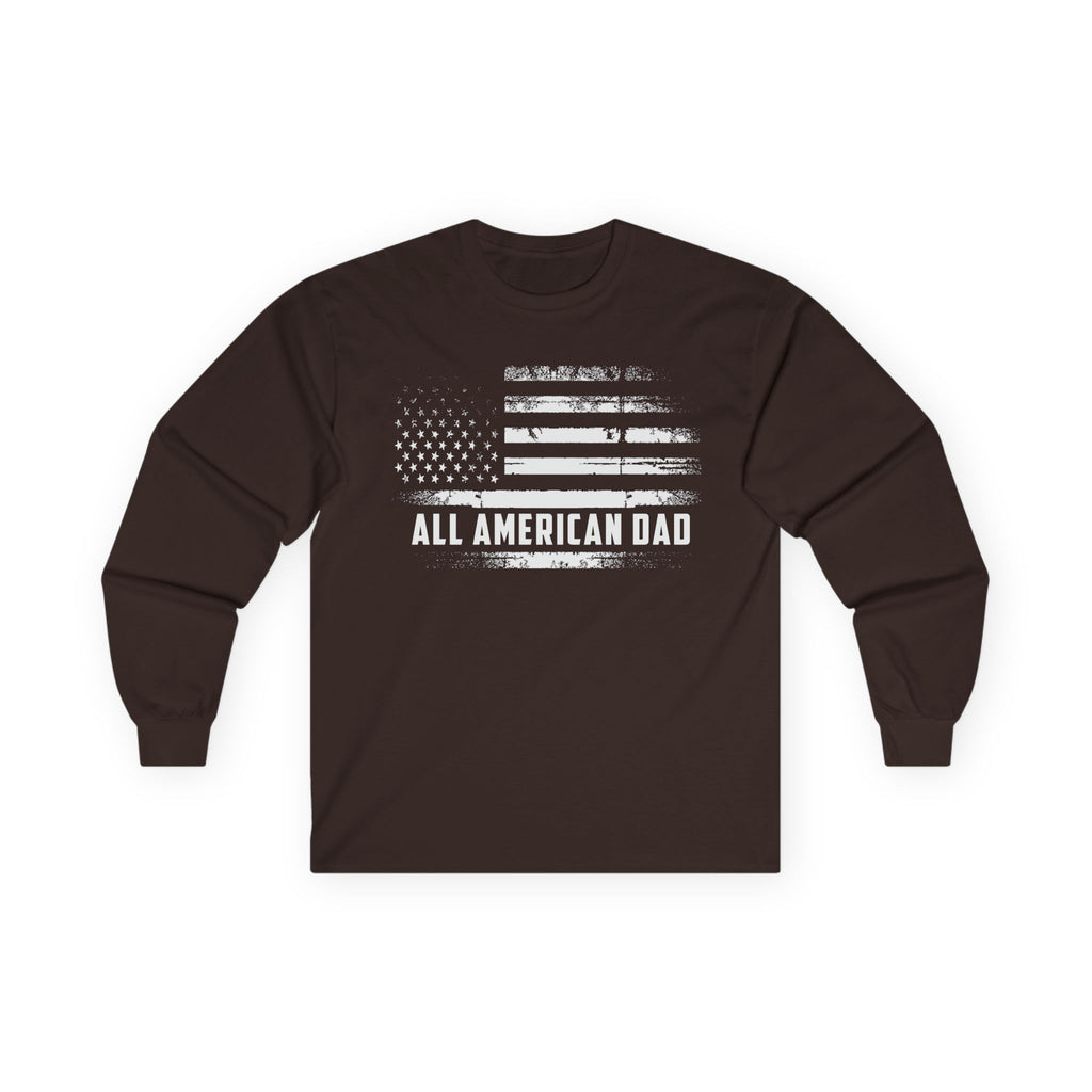 All American Dad Cotton Long Sleeve Tee