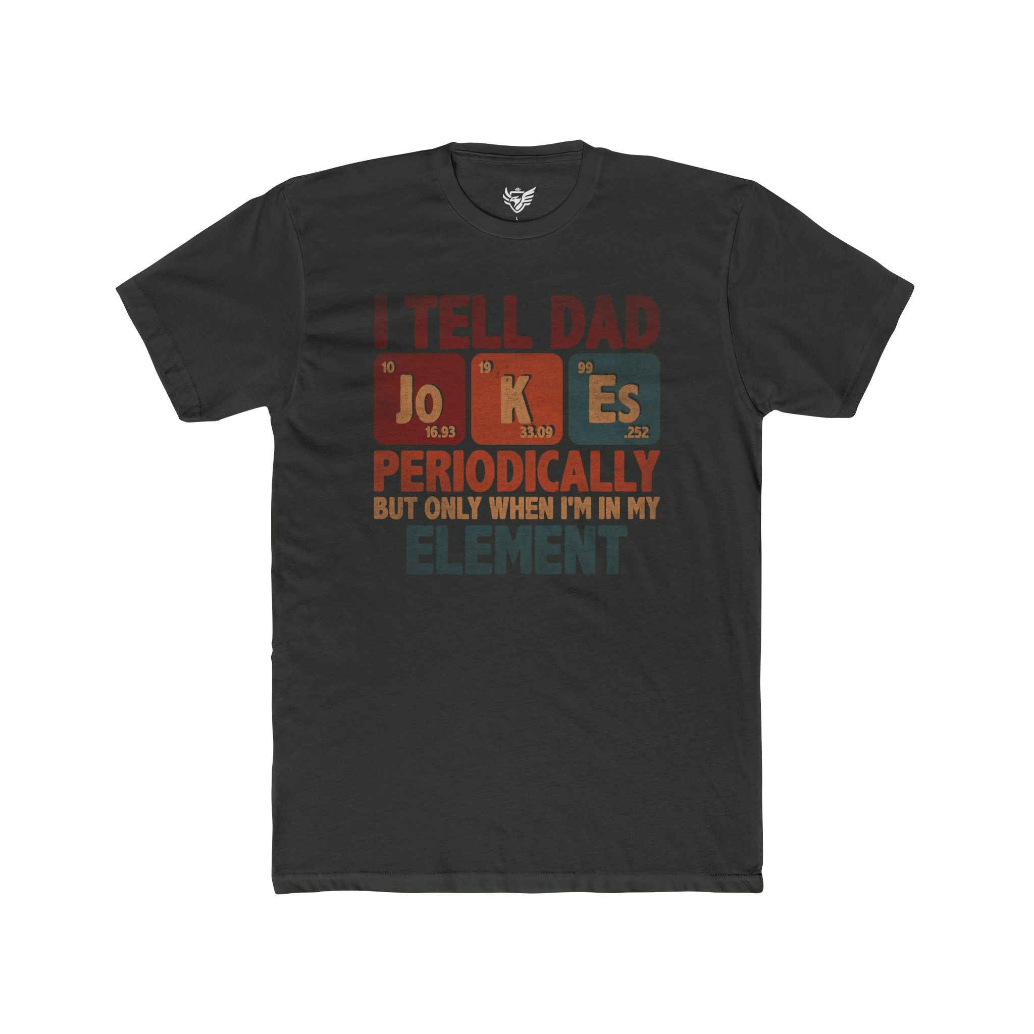 Dad Jokes Periodically Cotton Crew Tee