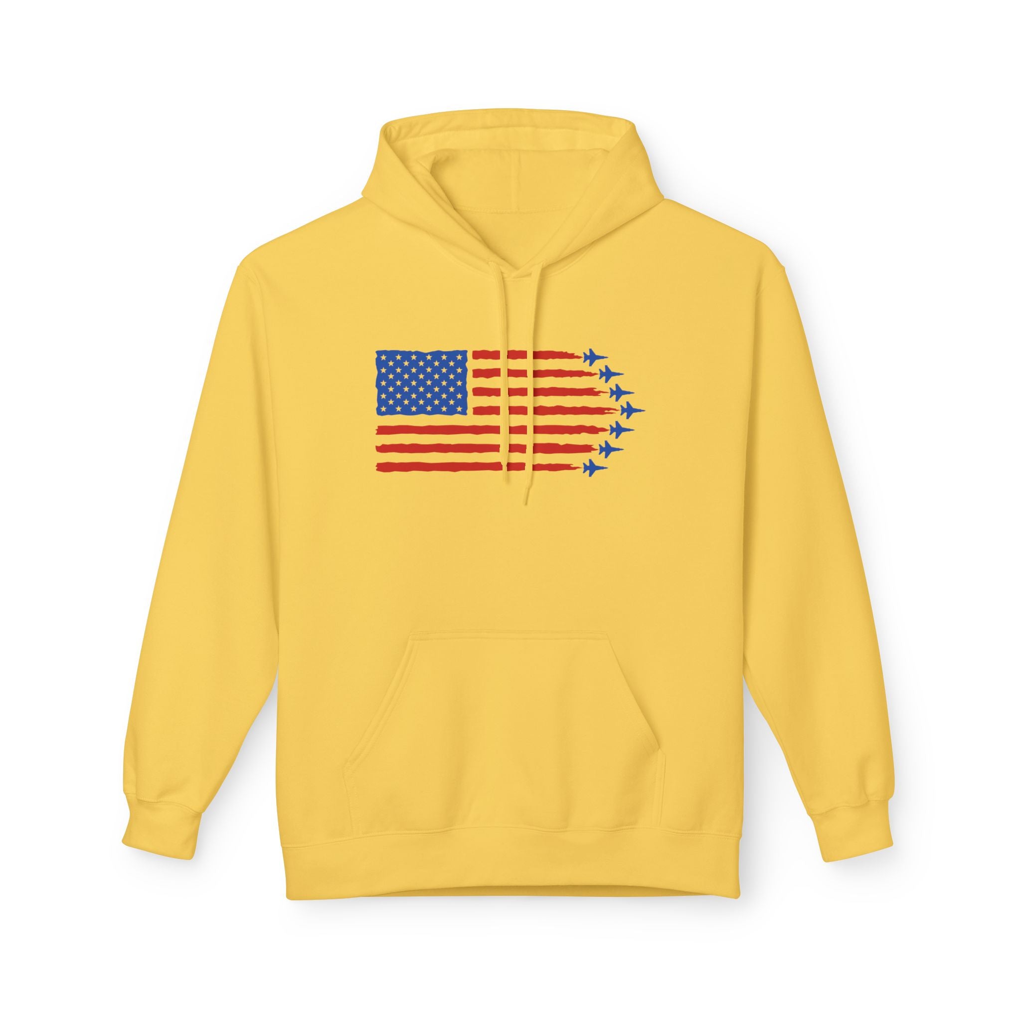USA Jet Flag Midweight Softstyle Fleece Hoodie