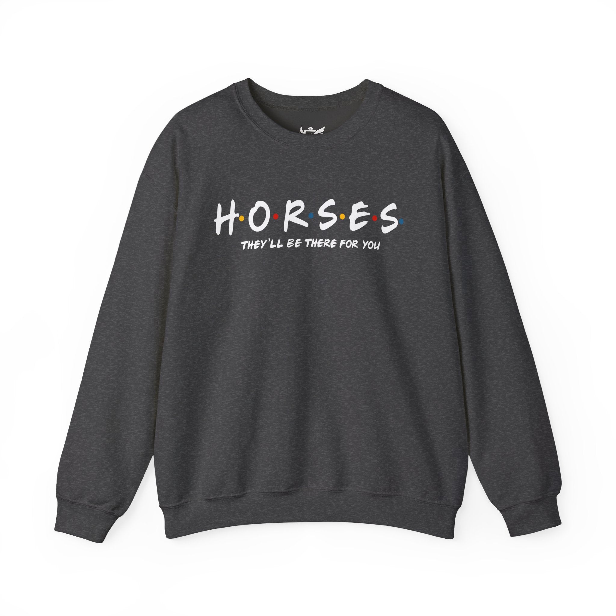 Horses, Friends Theme Heavy Blend™ Crewneck Sweatshirt