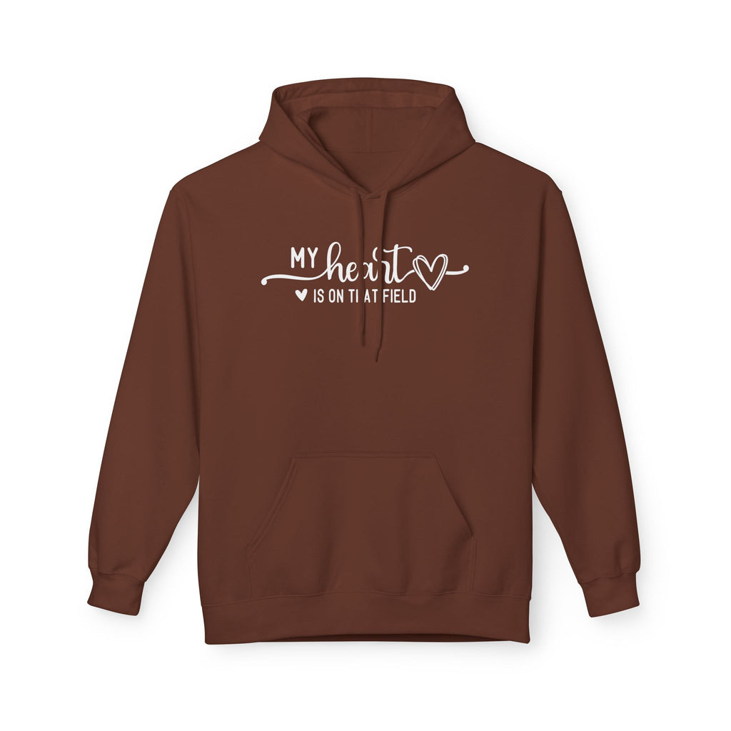 My Heart is on that Field Midweight Softstyle Fleece Hoodie