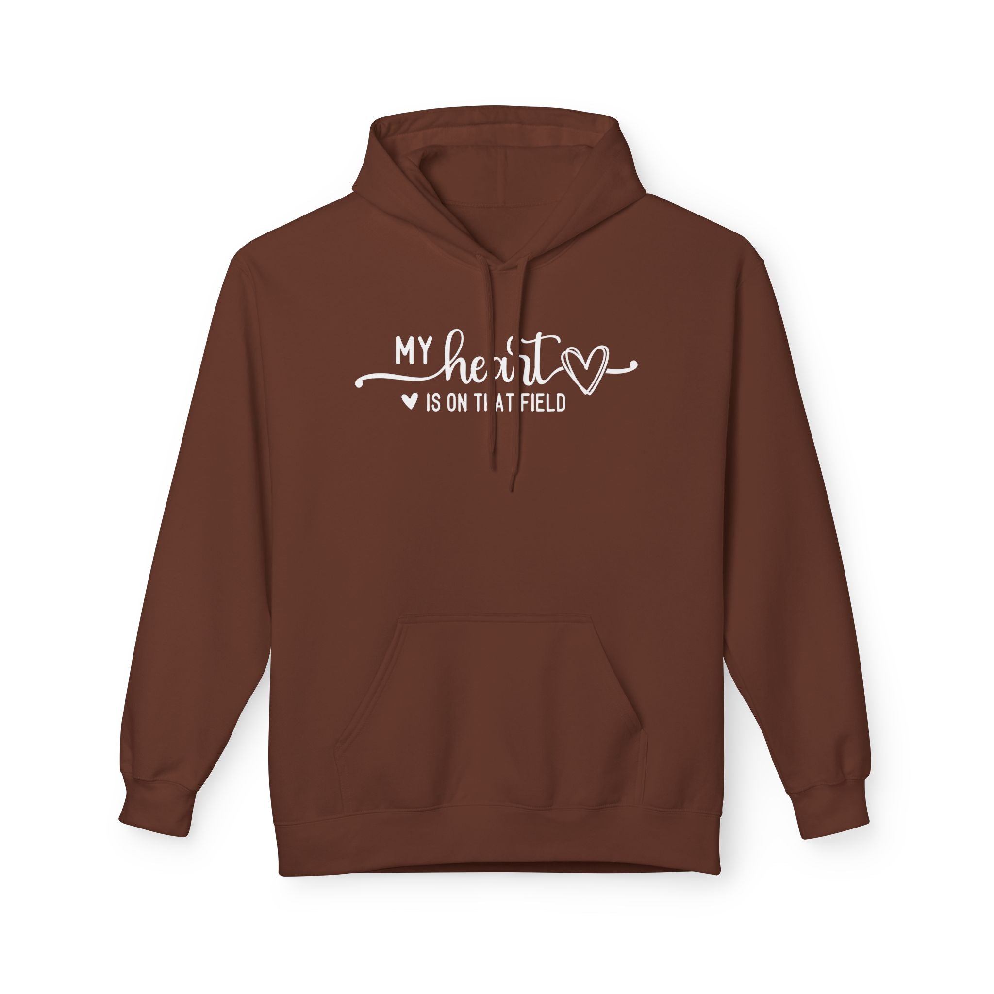 My Heart is on that Field Midweight Softstyle Fleece Hoodie