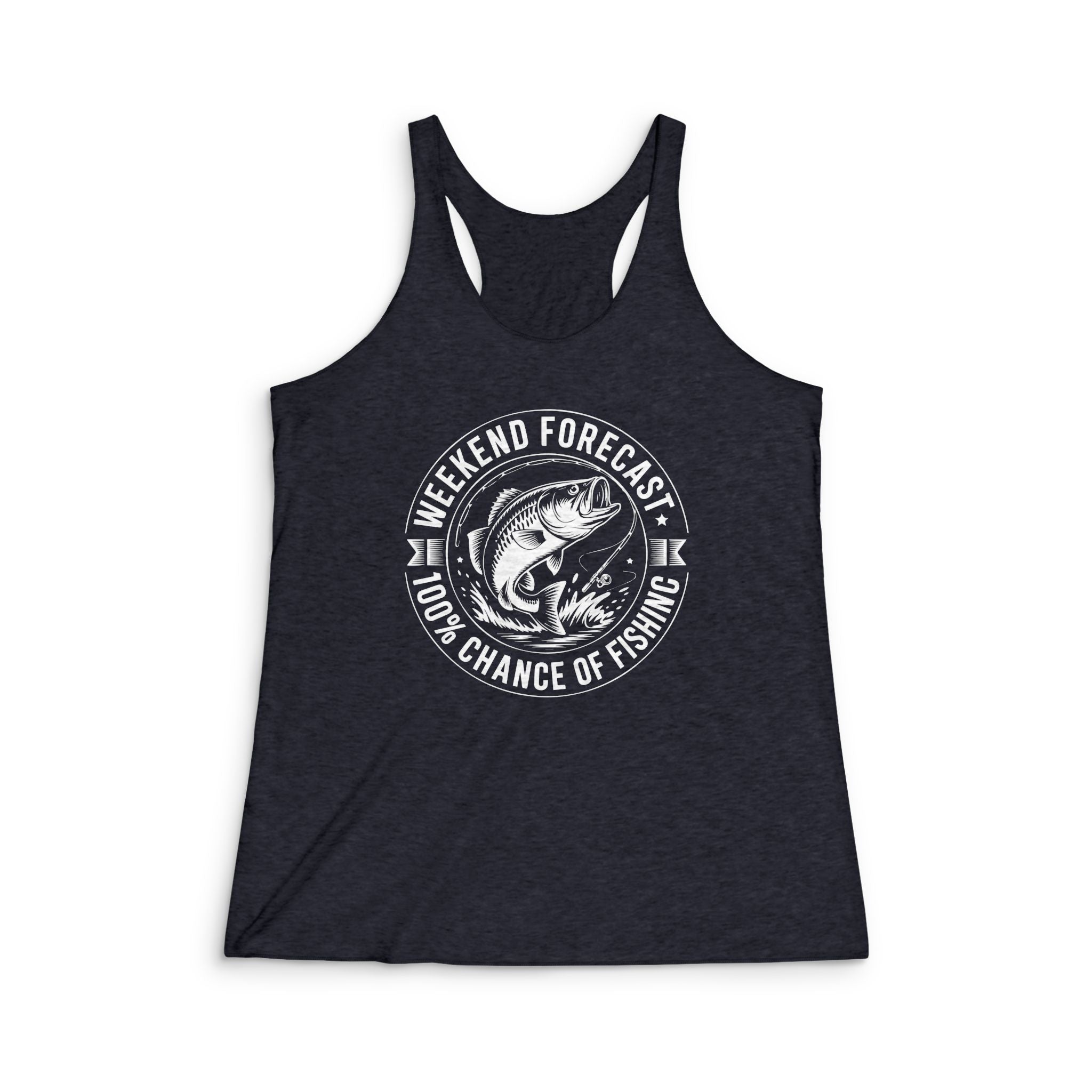 Weekend Forecast Tri-Blend Racerback Tank