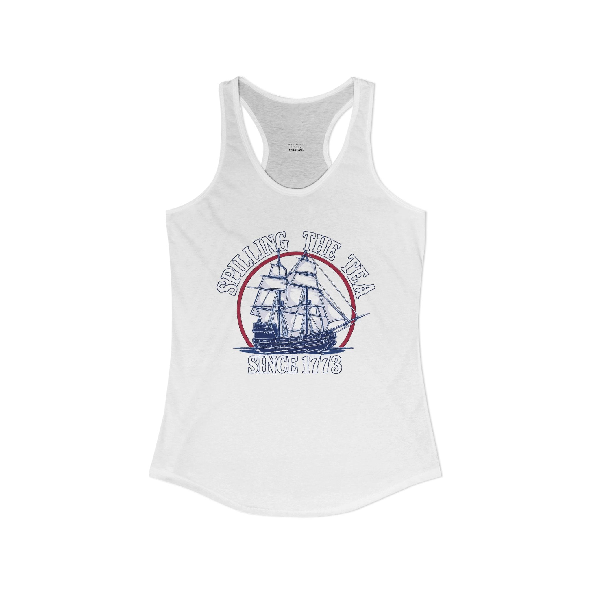 Spilling The Tea Ideal Racerback Tank
