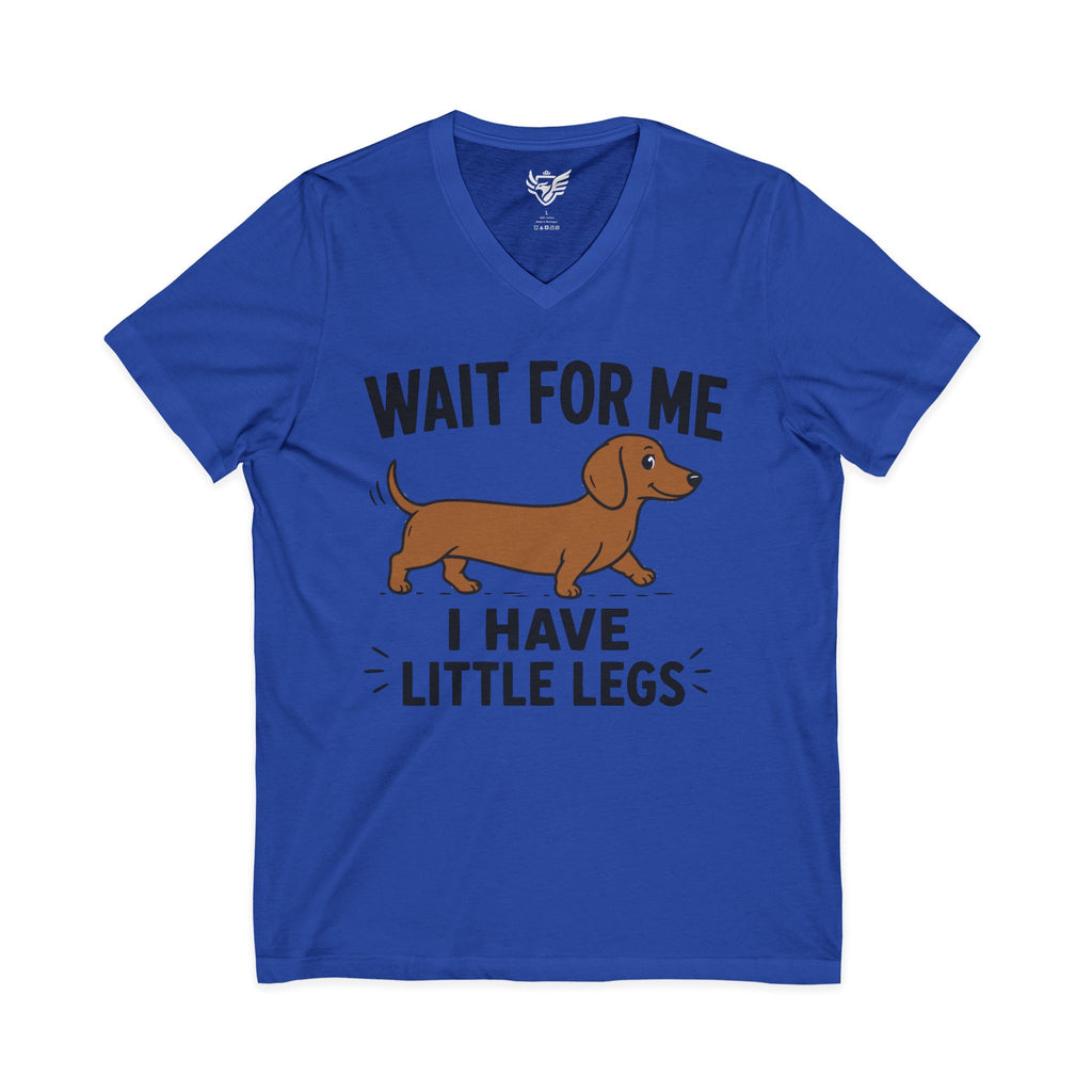 Little Legs Jersey Short Sleeve V-Neck Tee