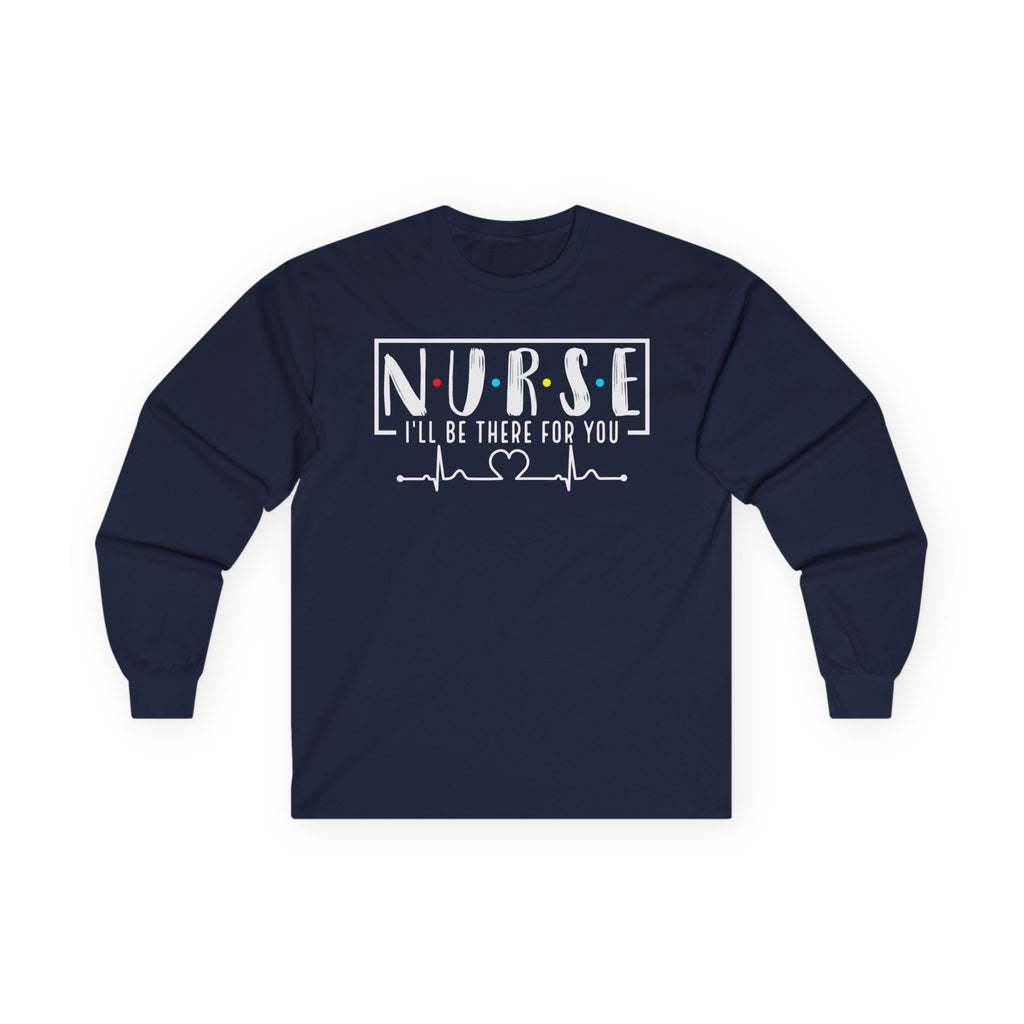 Friends Theme Nurse Cotton Long Sleeve Tee