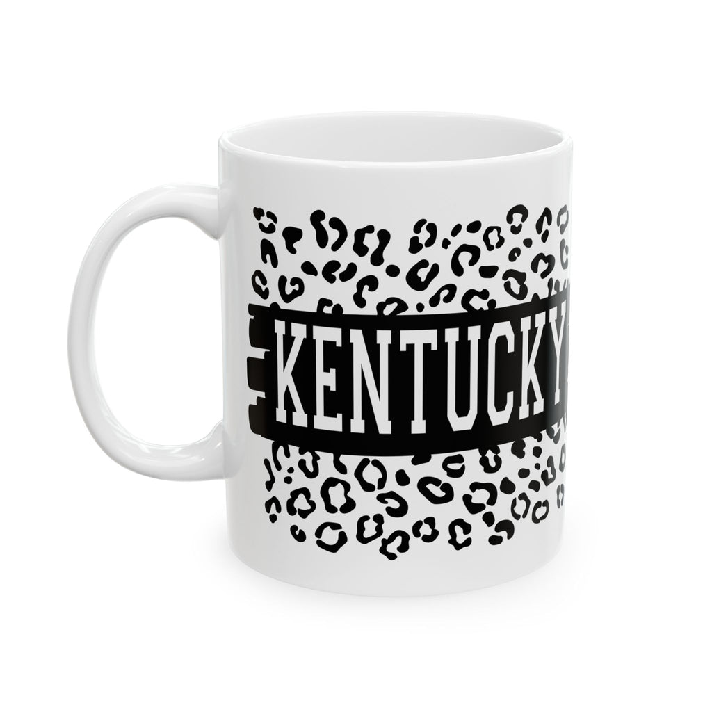 KY Leopard Ceramic Mug, (11oz, 15oz)