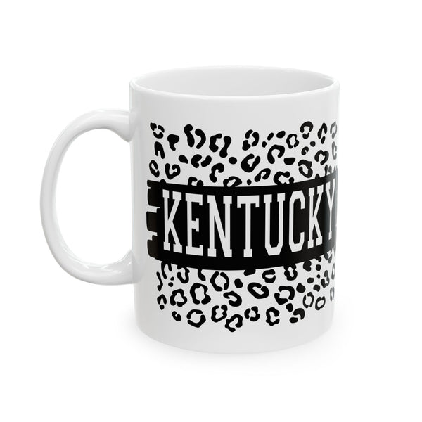 KY Leopard Ceramic Mug, (11oz, 15oz)