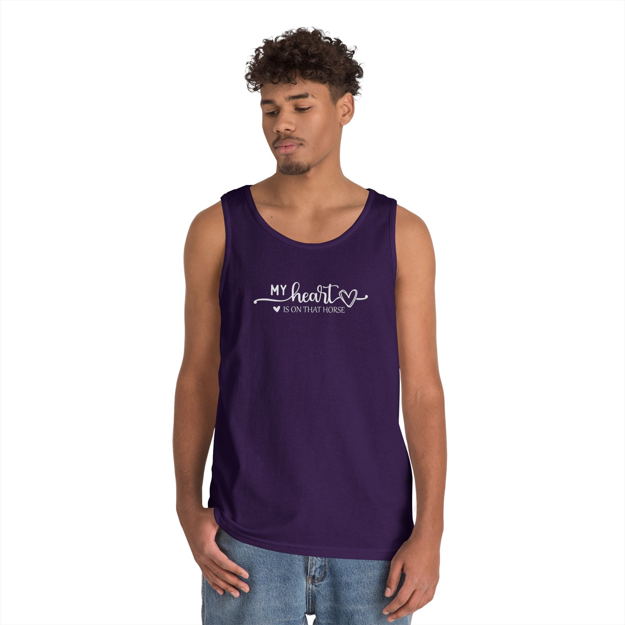 Heart on Horse Heavy Cotton Tank Top