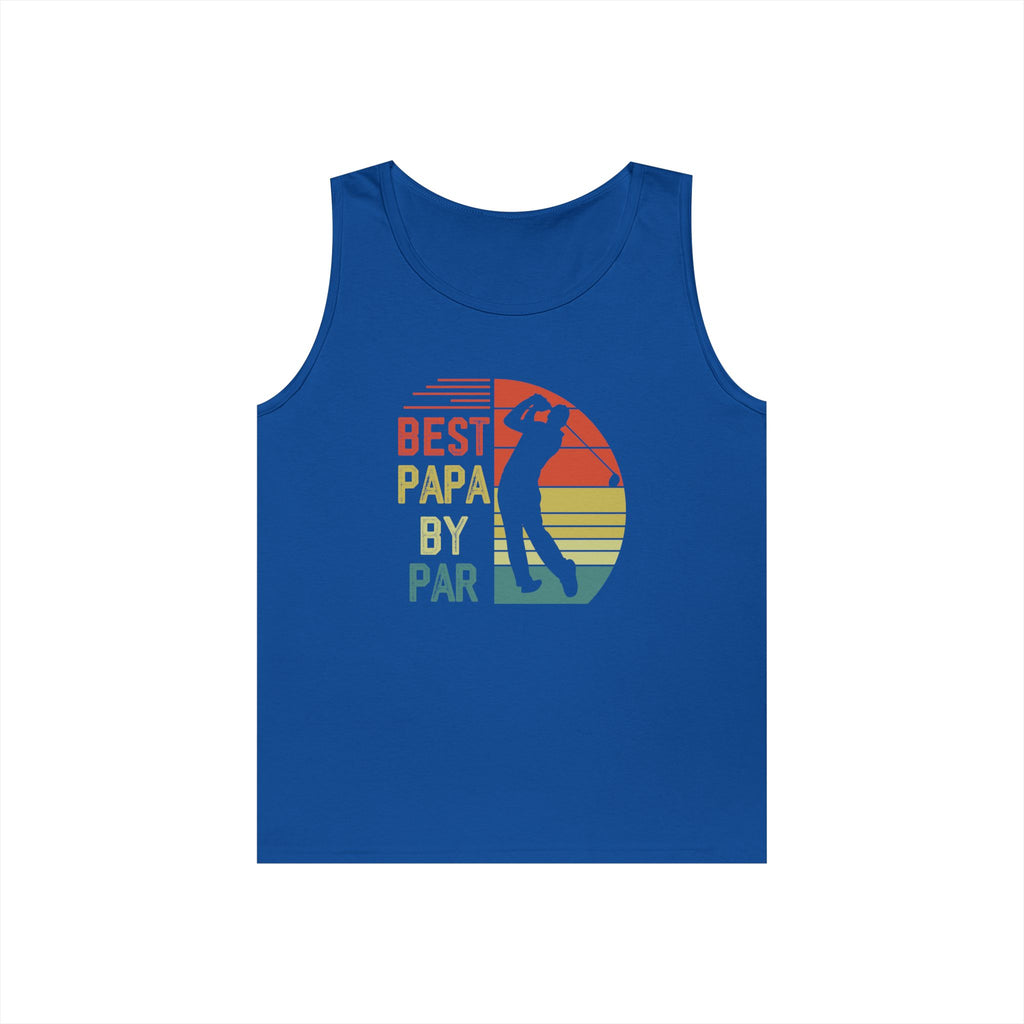 Best Papa By Par Heavy Cotton Tank Top