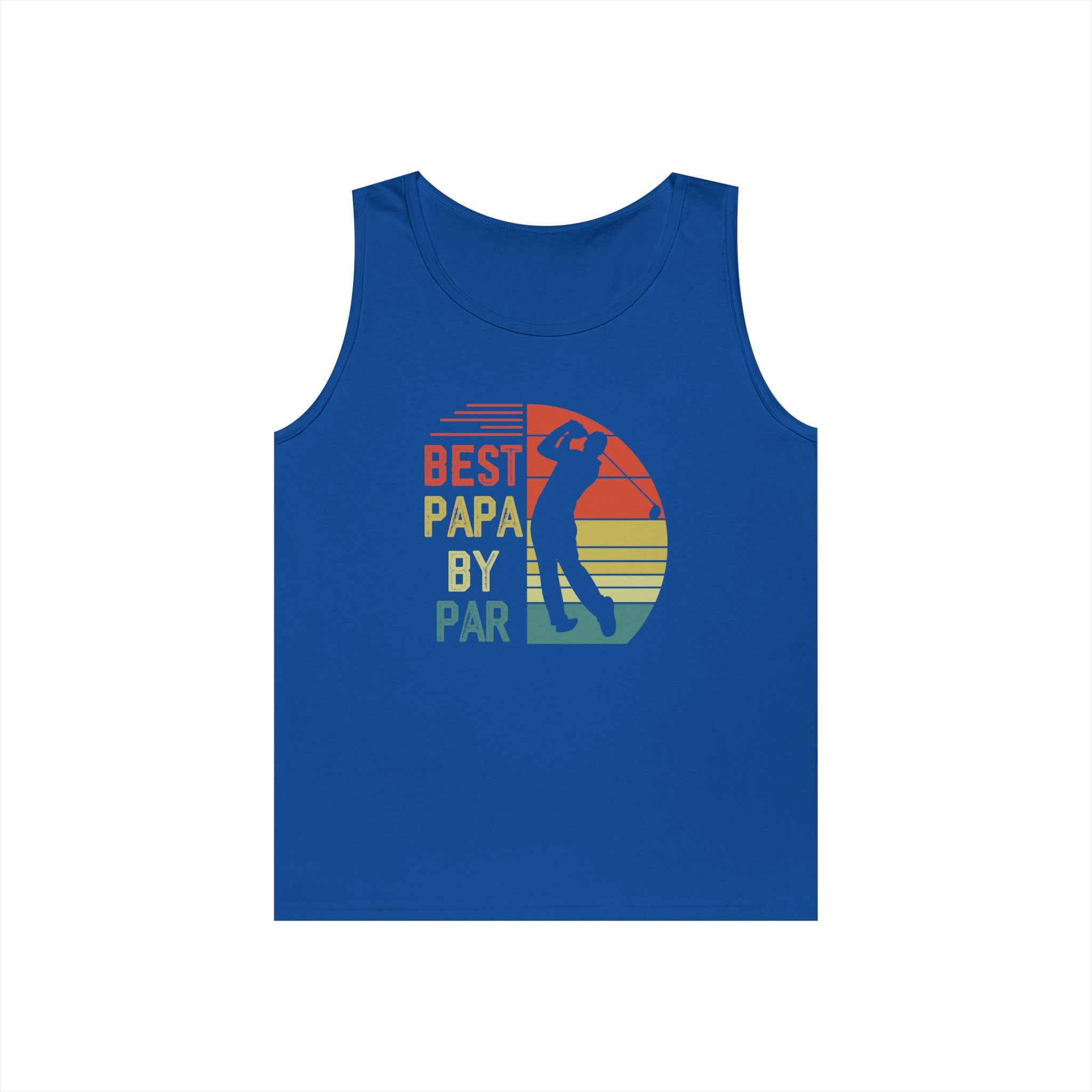 Best Papa By Par Heavy Cotton Tank Top