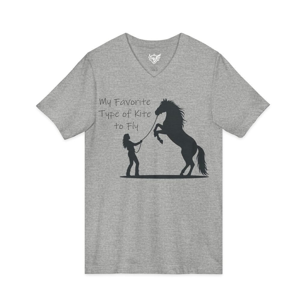My Favorite Type of Kite Jersey Short Sleeve V-Neck Tee