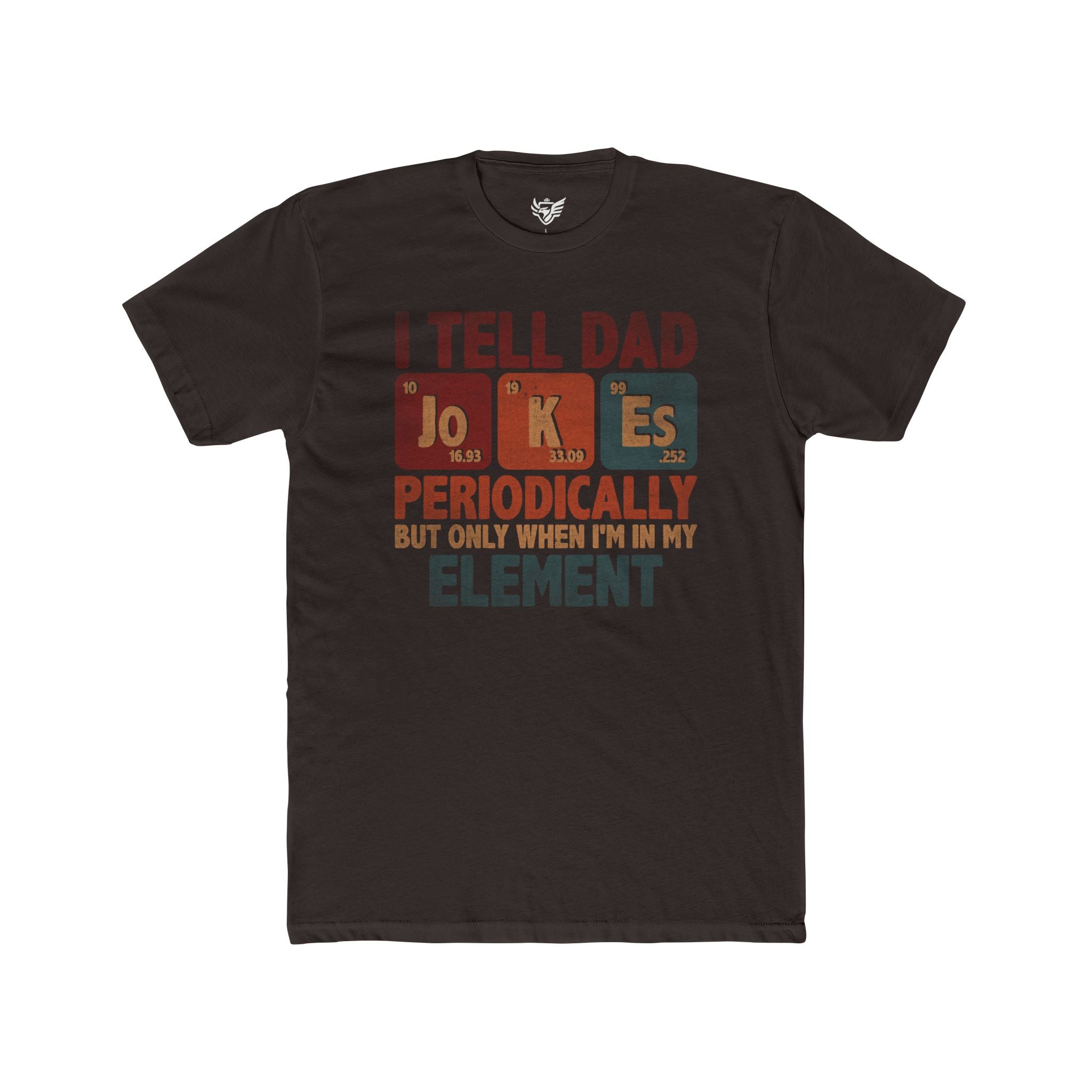 Dad Jokes Periodically Cotton Crew Tee