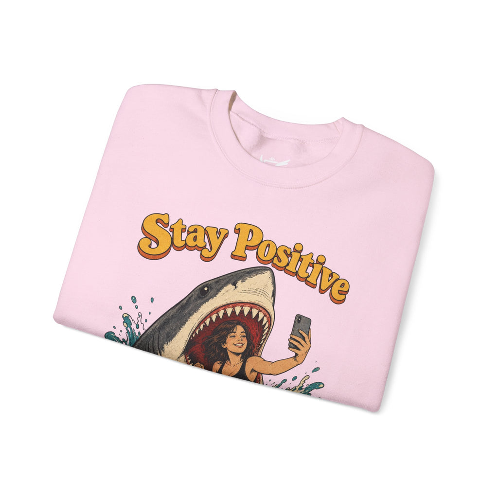 Stay Positive Heavy Blend™ Crewneck Sweatshirt