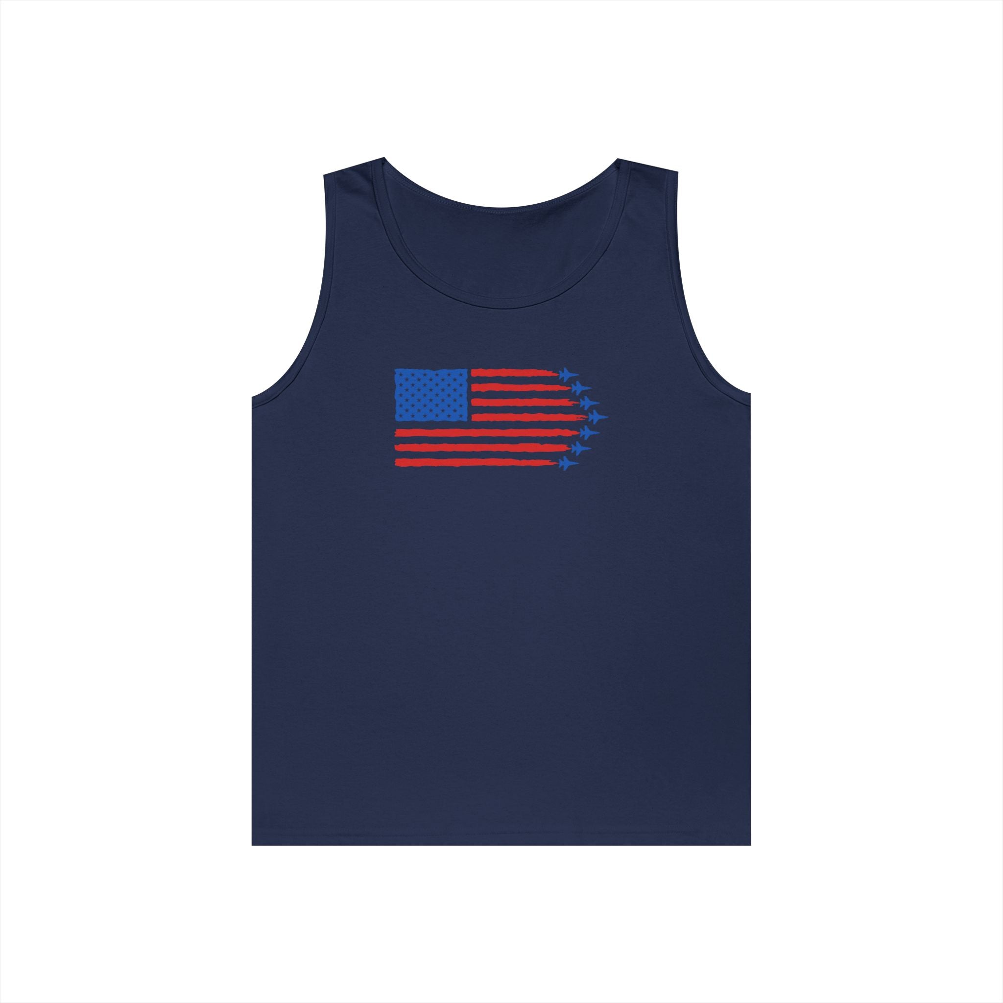 USA Jet Flag Heavy Cotton Tank Top