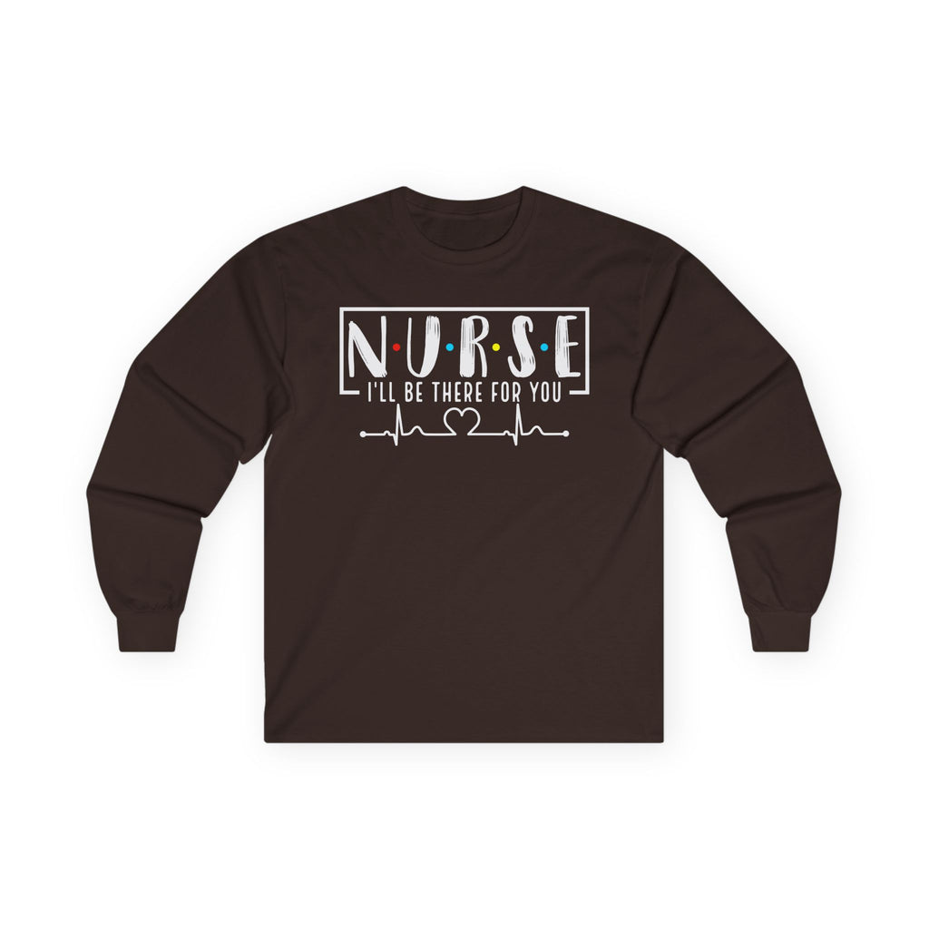 Friends Theme Nurse Cotton Long Sleeve Tee