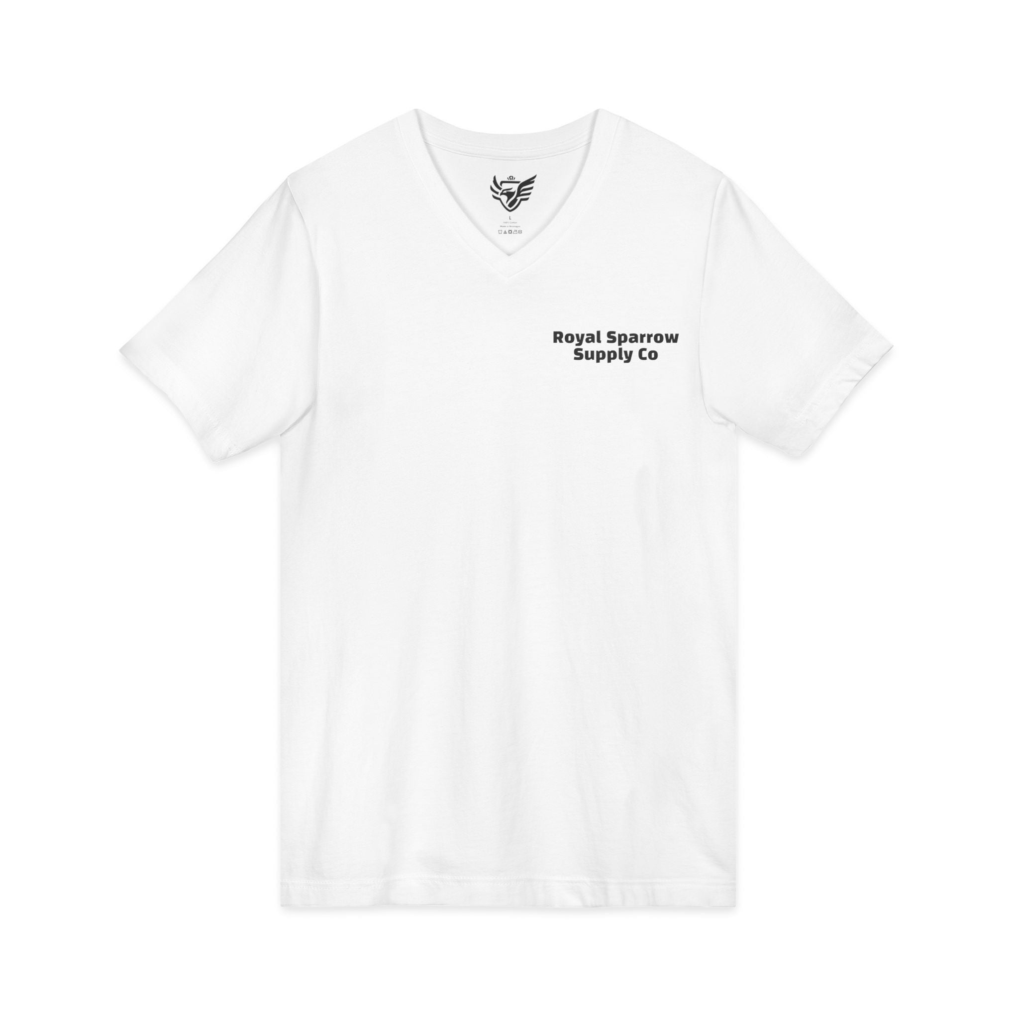 Royal Sparrow Jersey Short Sleeve V-Neck Tee
