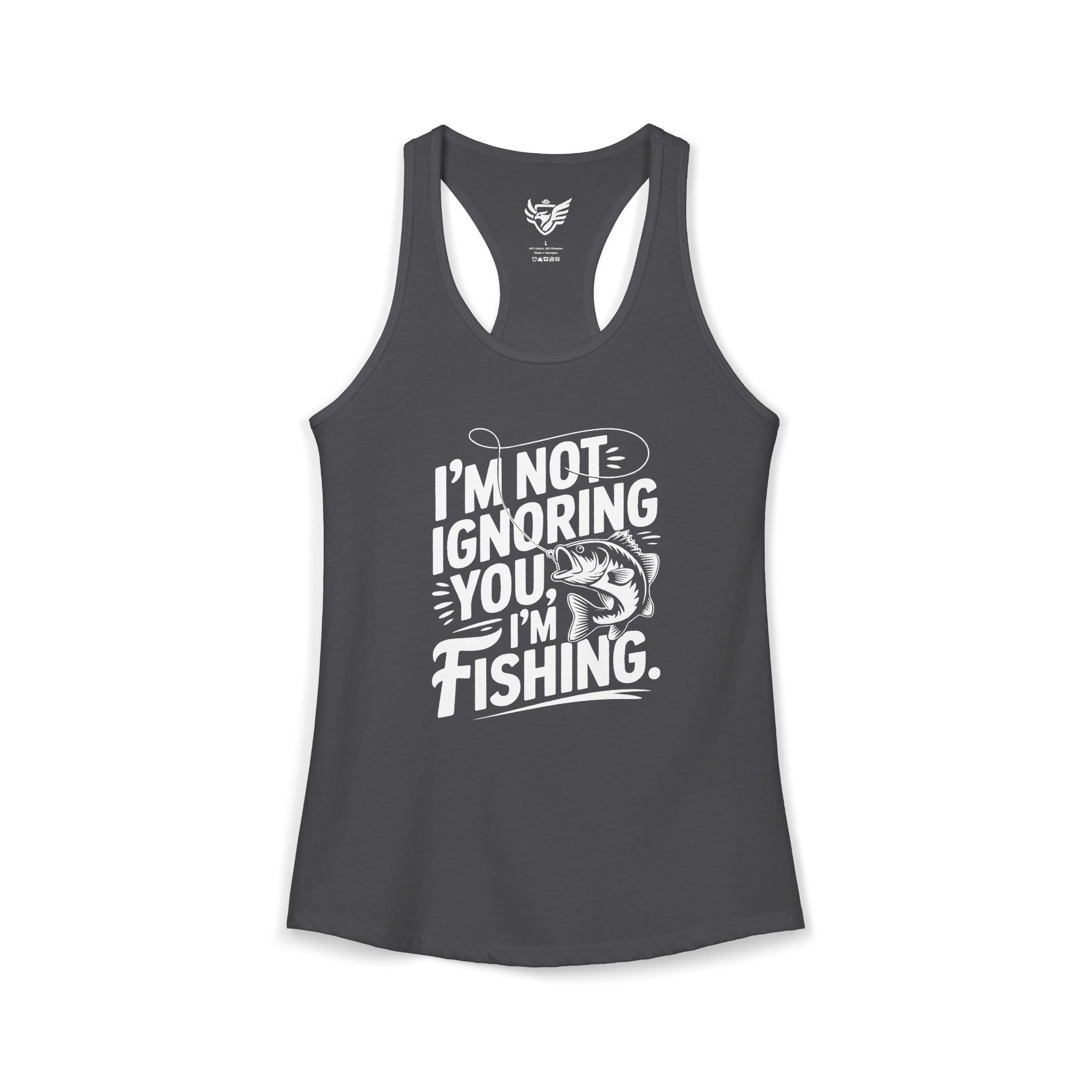 I'm Not Ignoring You Ideal Racerback Tank
