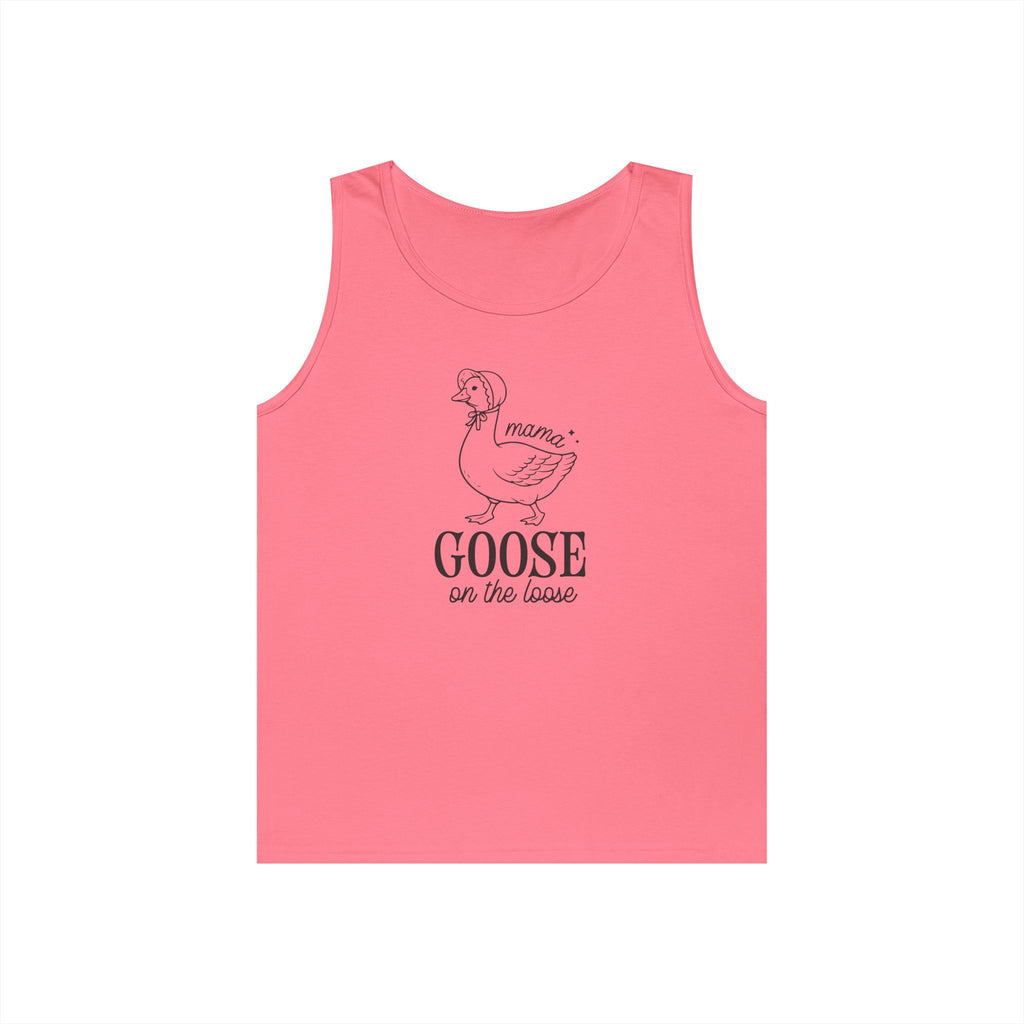 Mama Goose on the Loose Heavy Cotton Tank Top