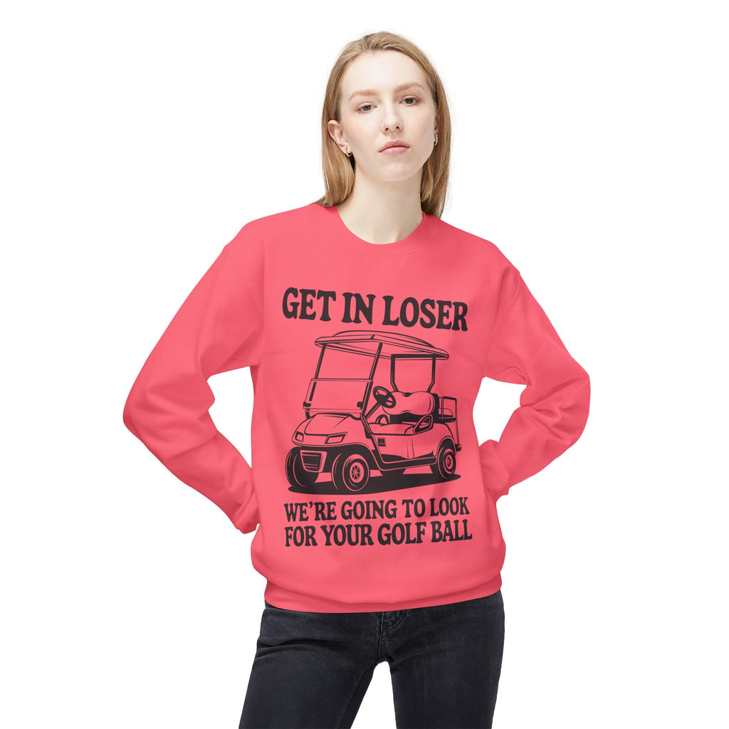 Get In Loser Midweight Softstyle Fleece Crewneck Sweatshirt