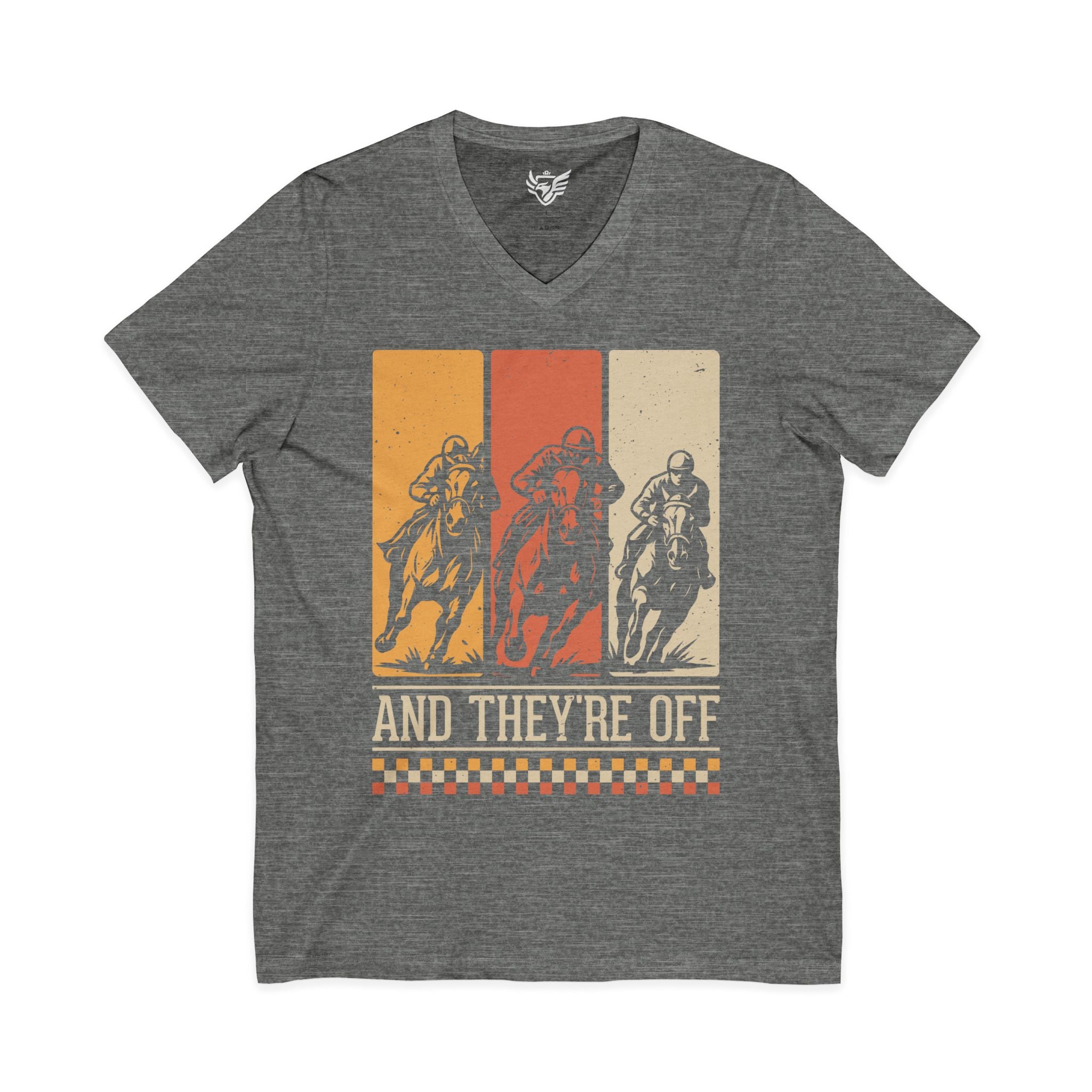 Racing Jersey Short Sleeve V-Neck Tee