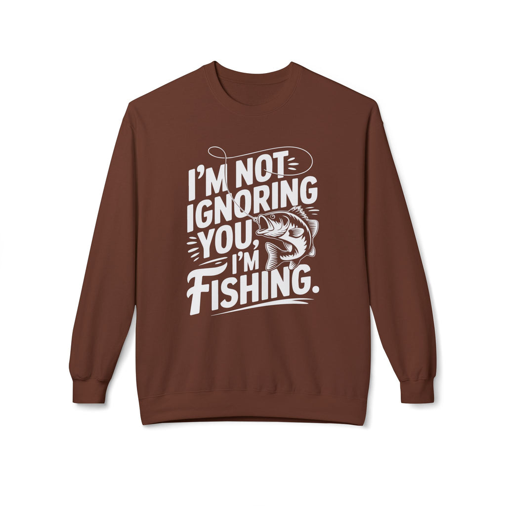 I'm Not Ignoring You Midweight Softstyle Fleece Crewneck Sweatshirt