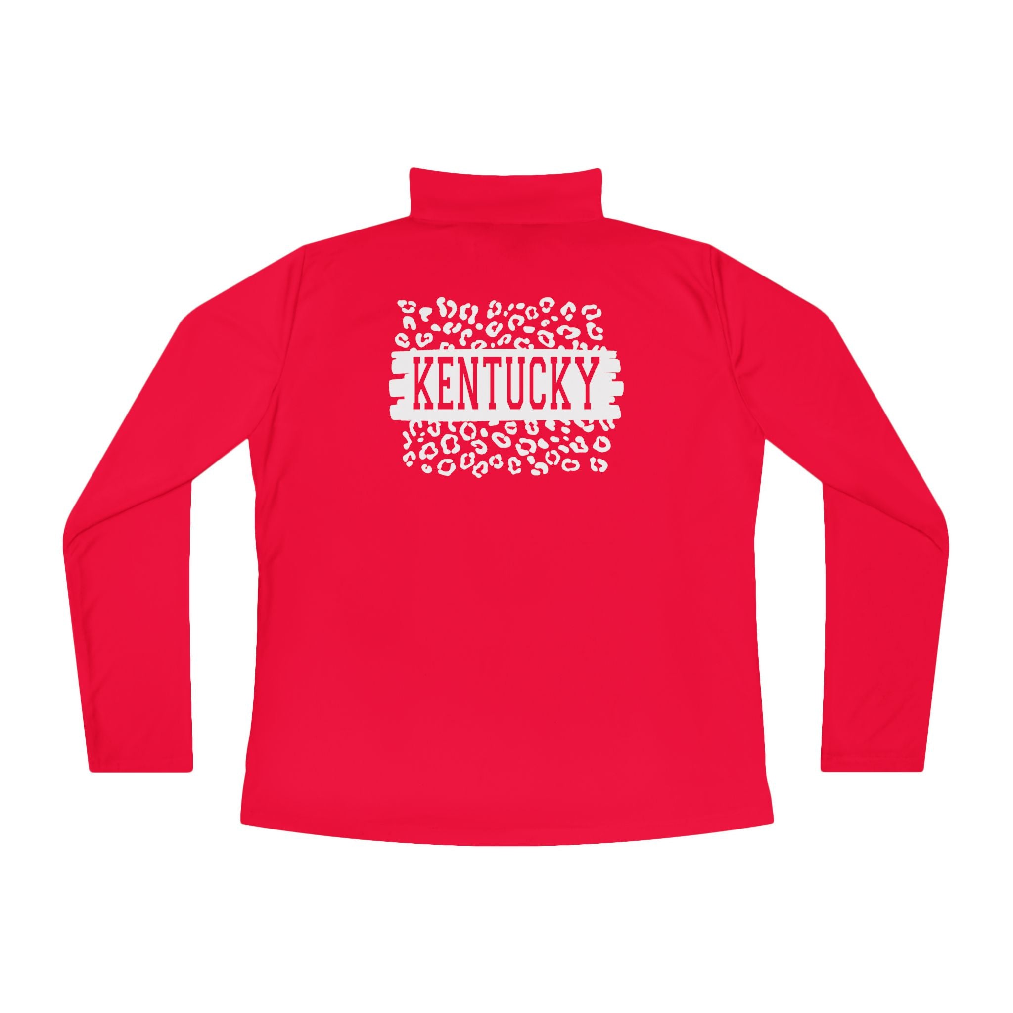 Ladies KY Leopard Quarter-Zip Pullover