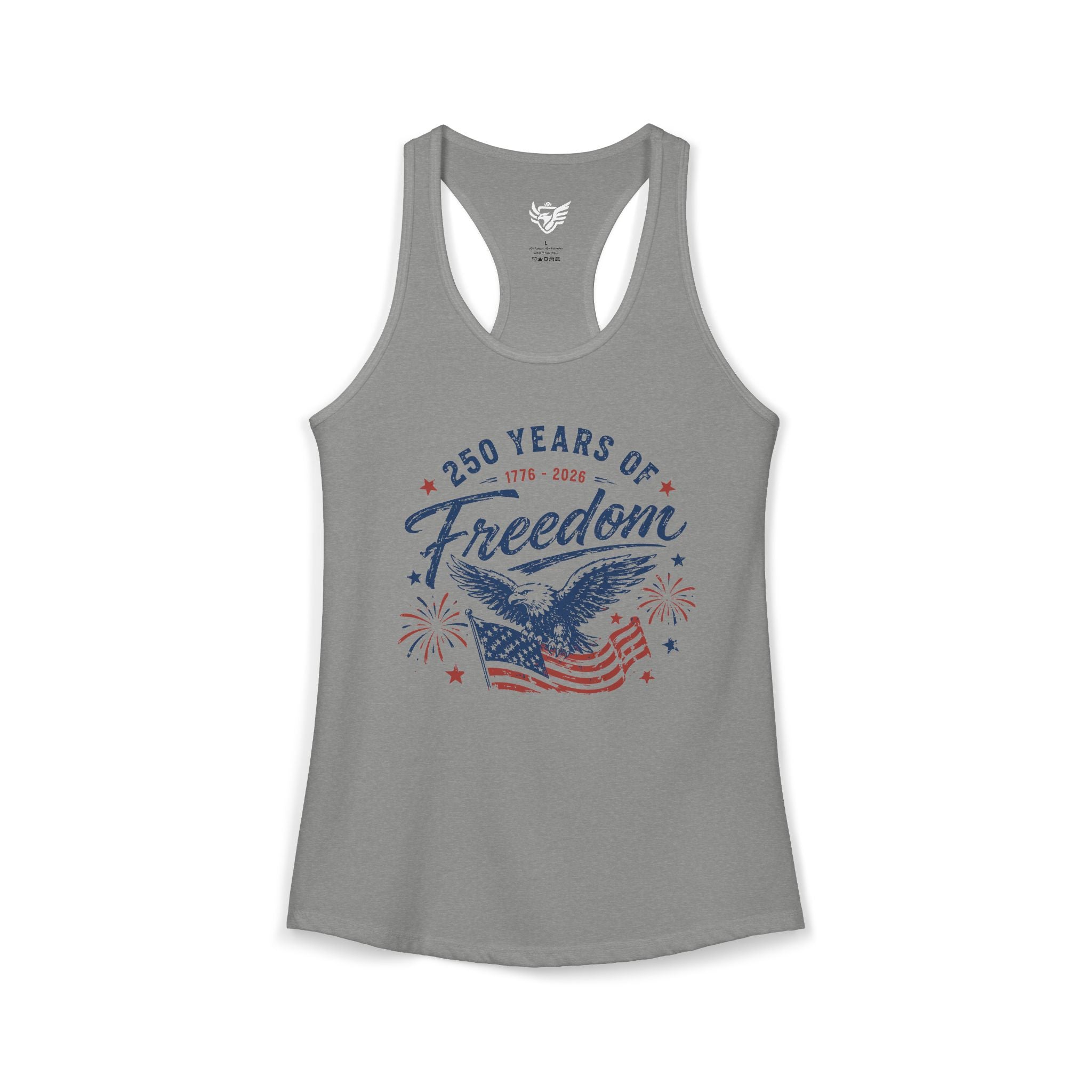 250 Years of Freedom Ideal Racerback Tank