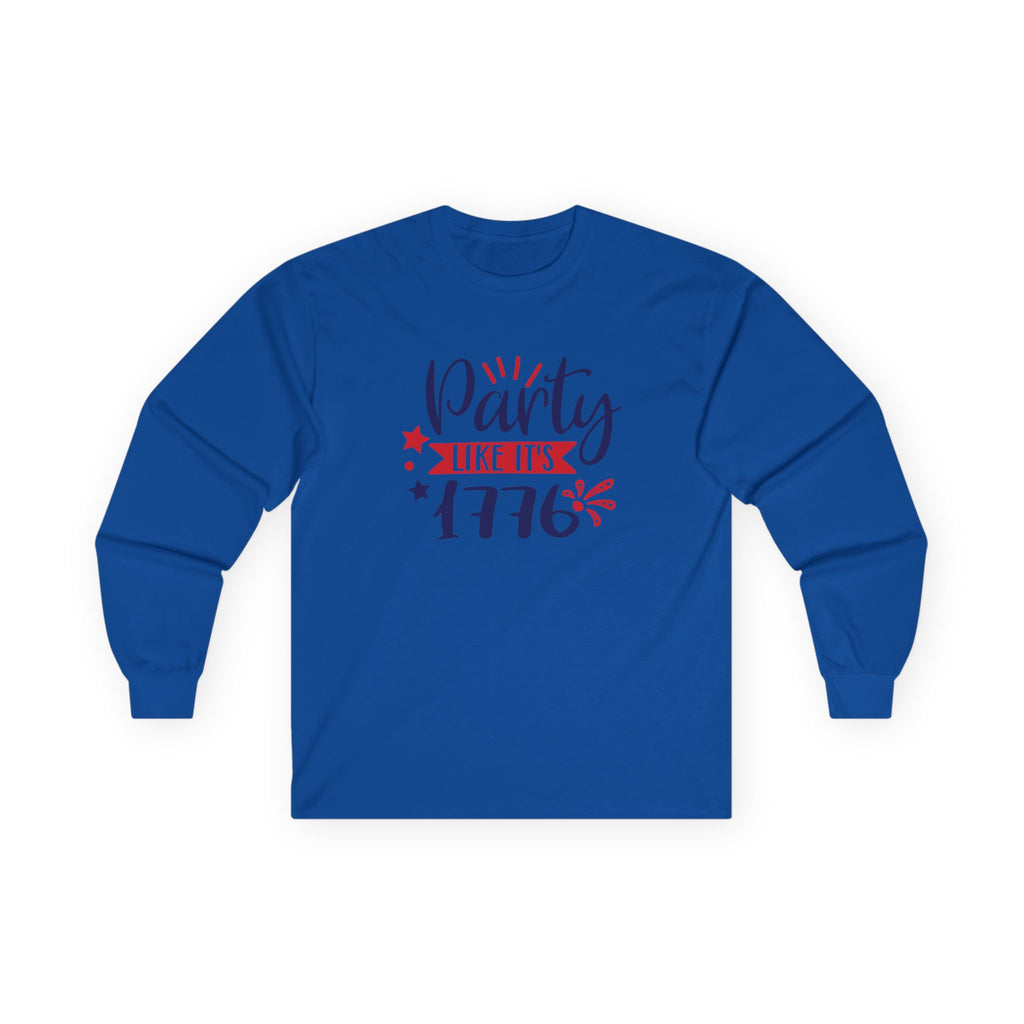 Party Like It's 1776 Cotton Long Sleeve Tee