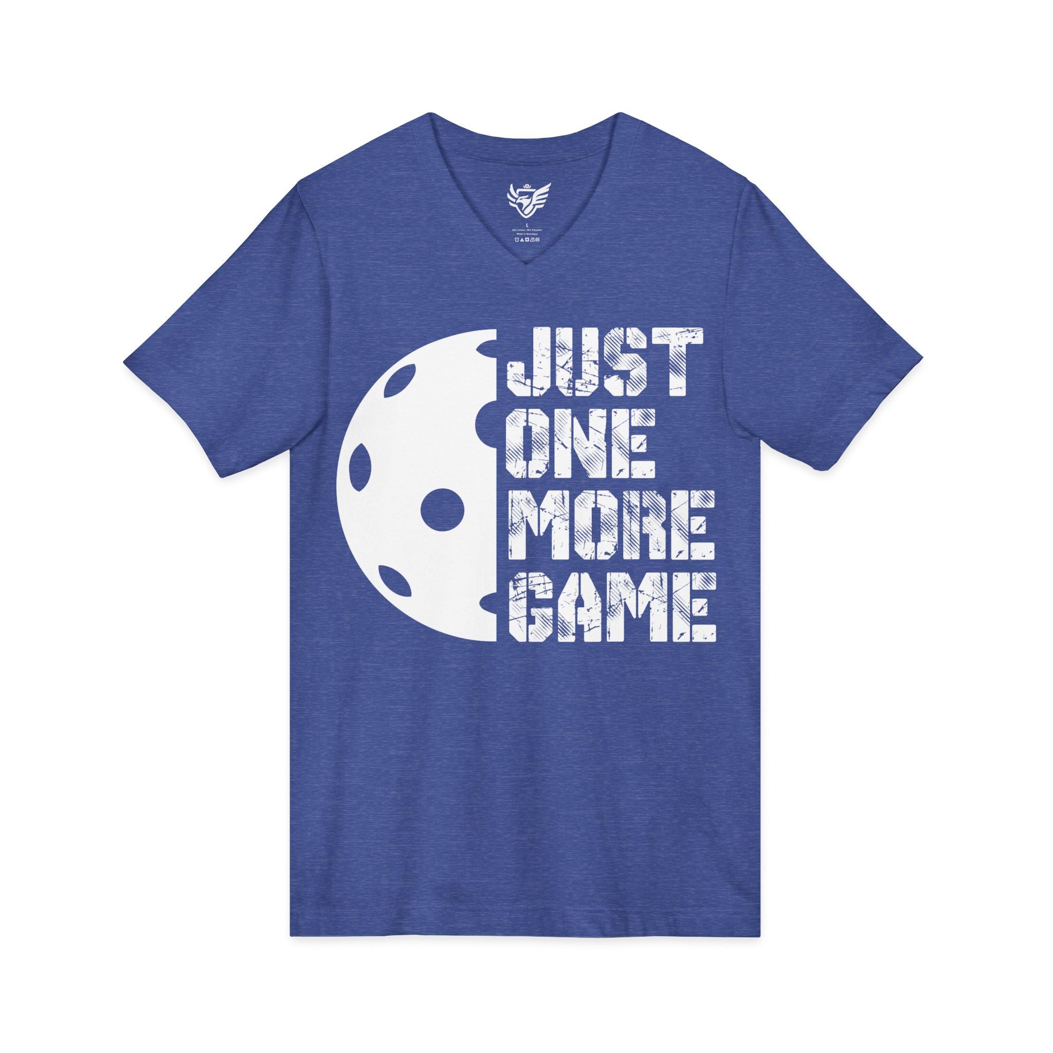 Just One More Game Jersey Short Sleeve V-Neck Tee
