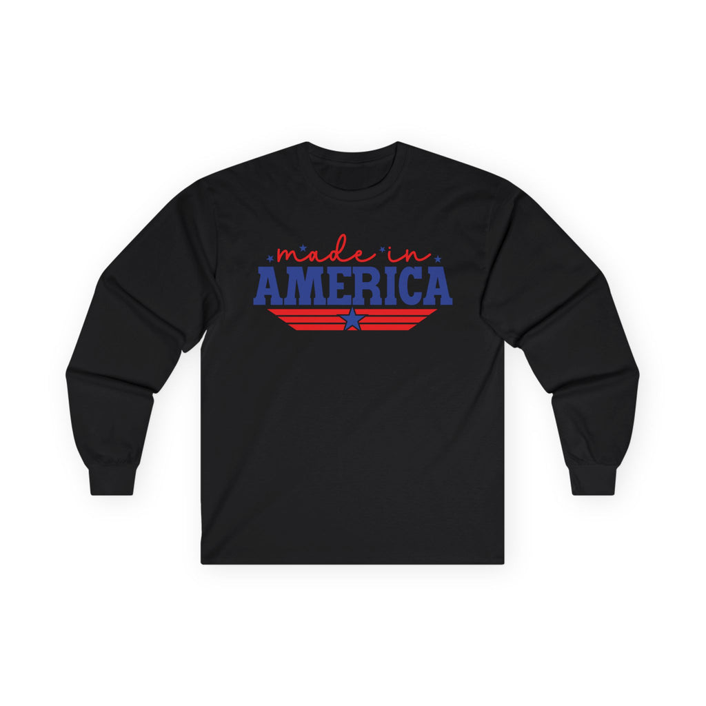 Made In America Cotton Long Sleeve Tee