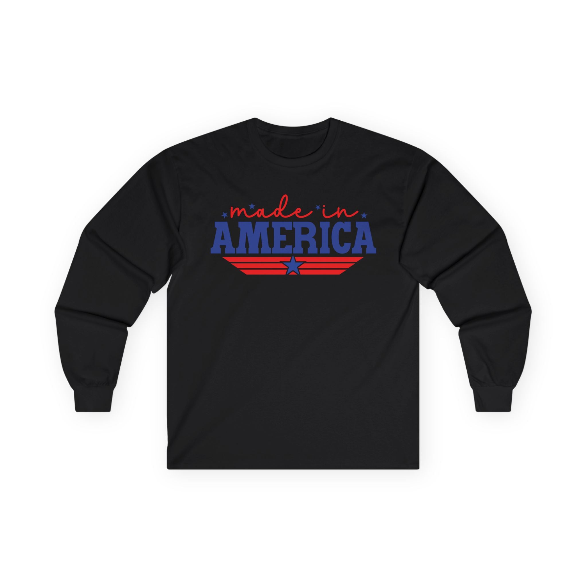 Made In America Cotton Long Sleeve Tee