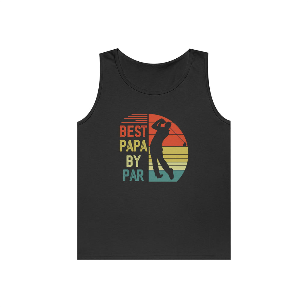 Best Papa By Par Heavy Cotton Tank Top
