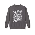 Eat Sleep Fish Repeat Midweight Softstyle Fleece Crewneck Sweatshirt
