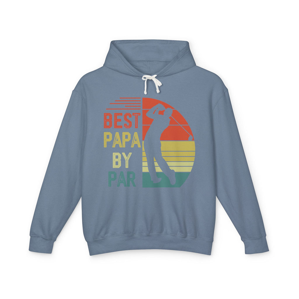 Best Papa By Par Lightweight Hooded Sweatshirt