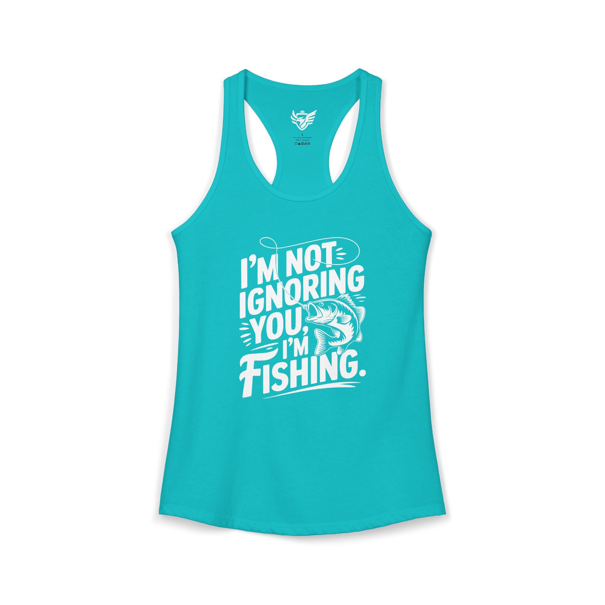 I'm Not Ignoring You Ideal Racerback Tank