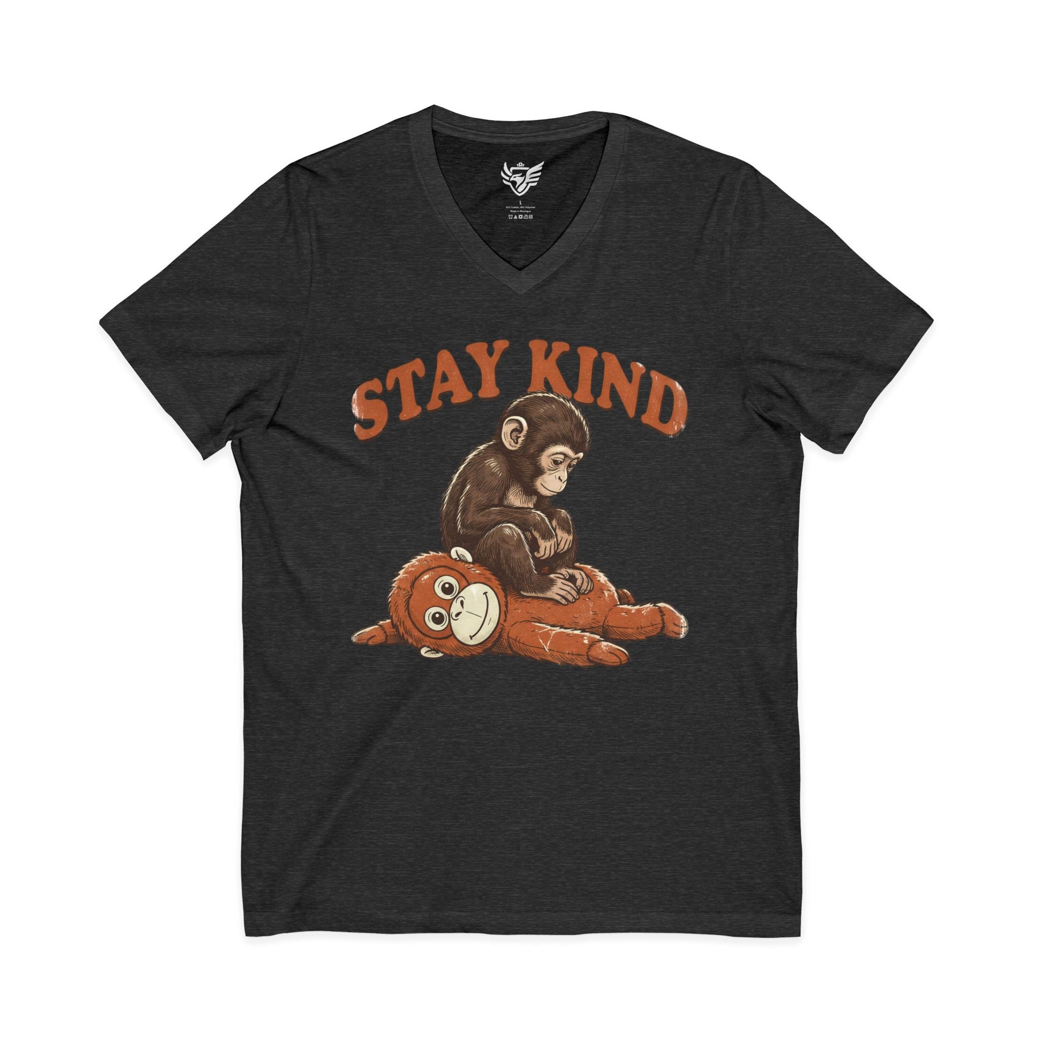 Stay Kind Jersey Short Sleeve V-Neck Tee
