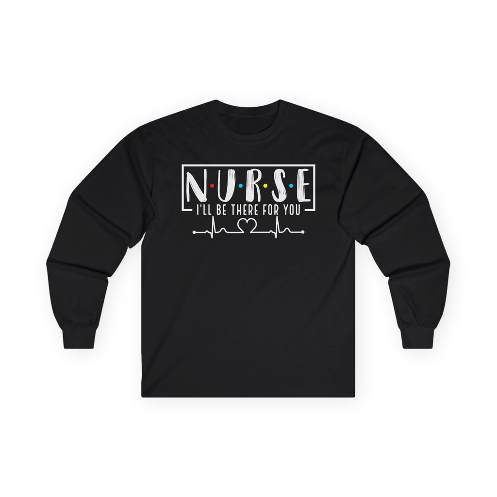 Friends Theme Nurse Cotton Long Sleeve Tee