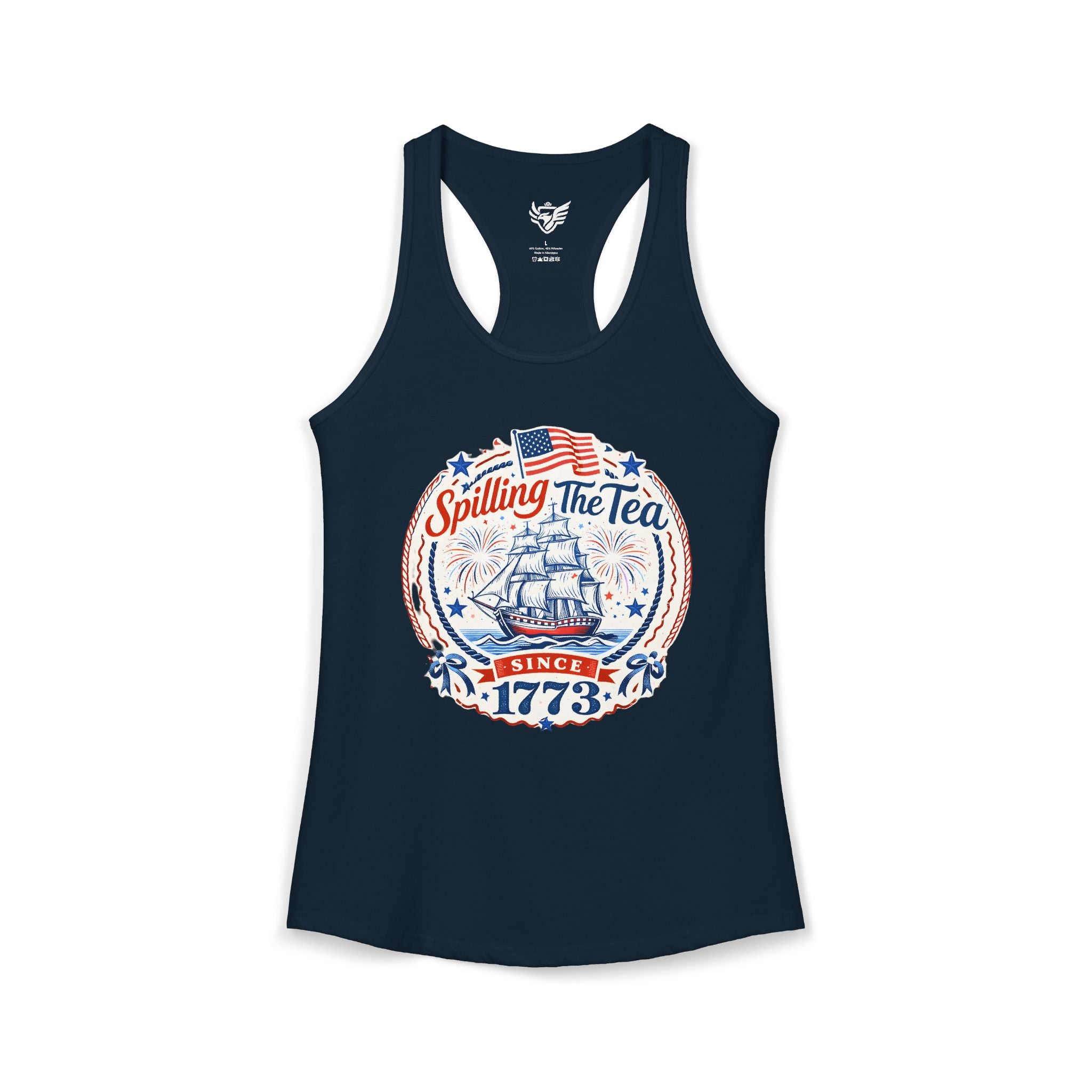 Spilling The Tea Ideal Racerback Tank