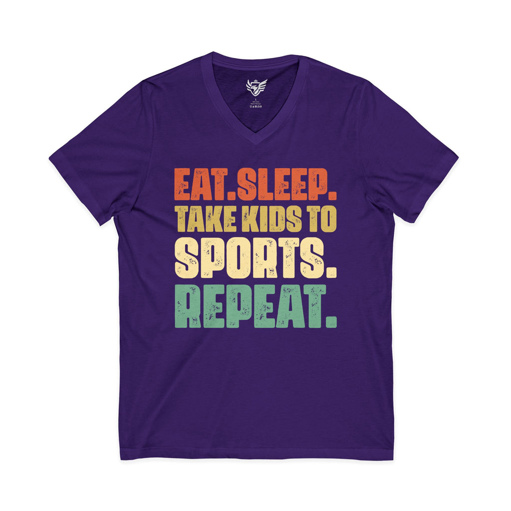 Parents Jersey Short Sleeve V-Neck Tee
