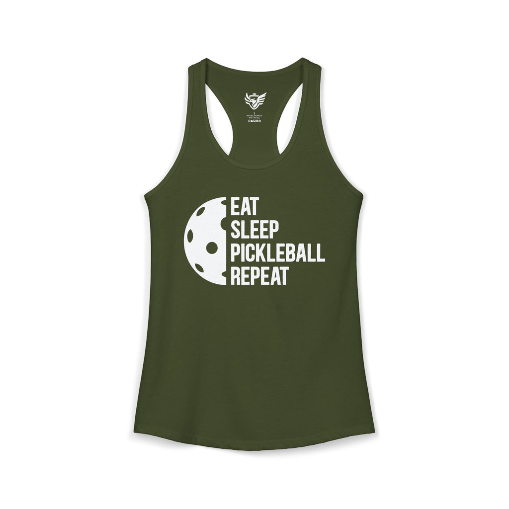 Eat Sleep Pickleball Ideal Racerback Tank