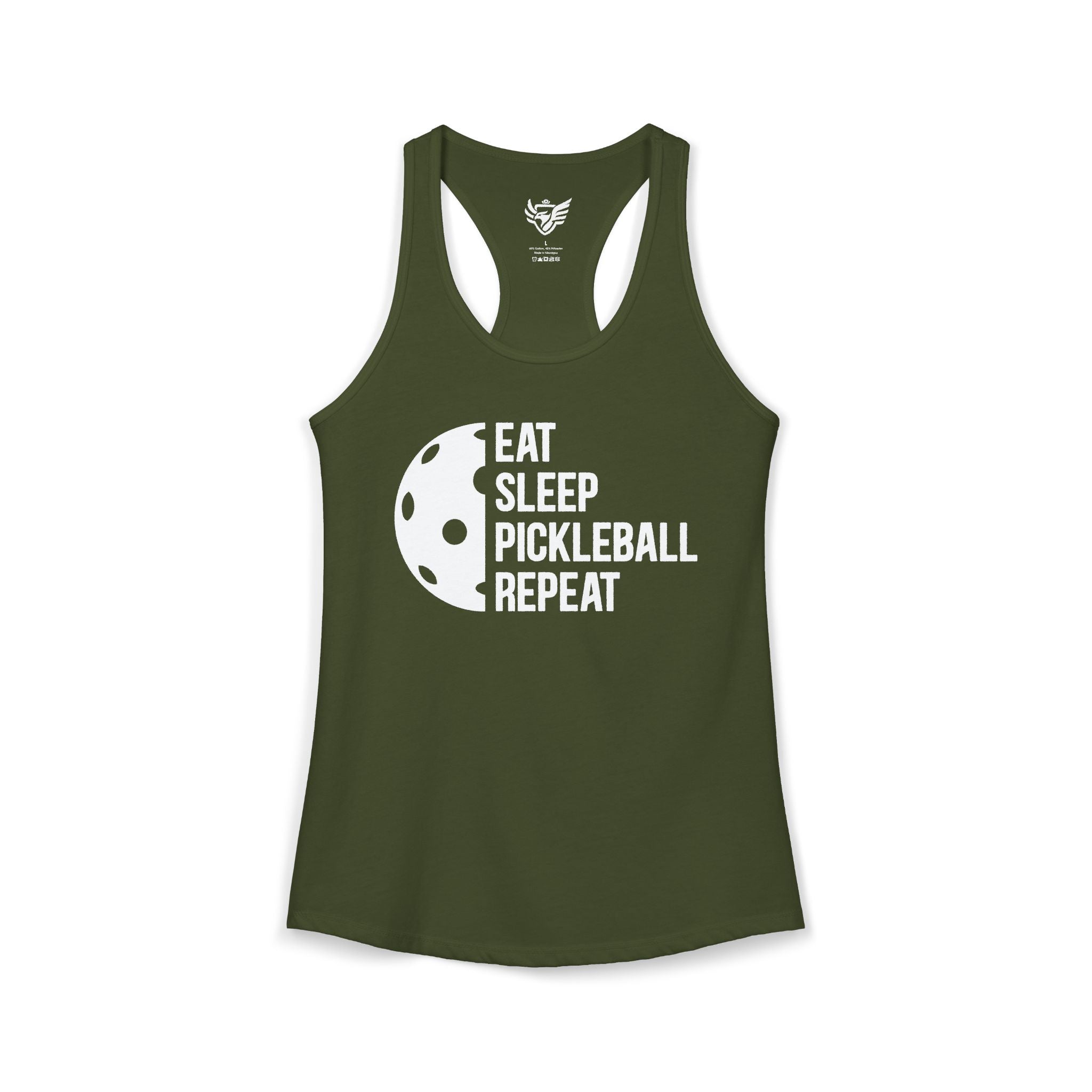 Eat Sleep Pickleball Ideal Racerback Tank