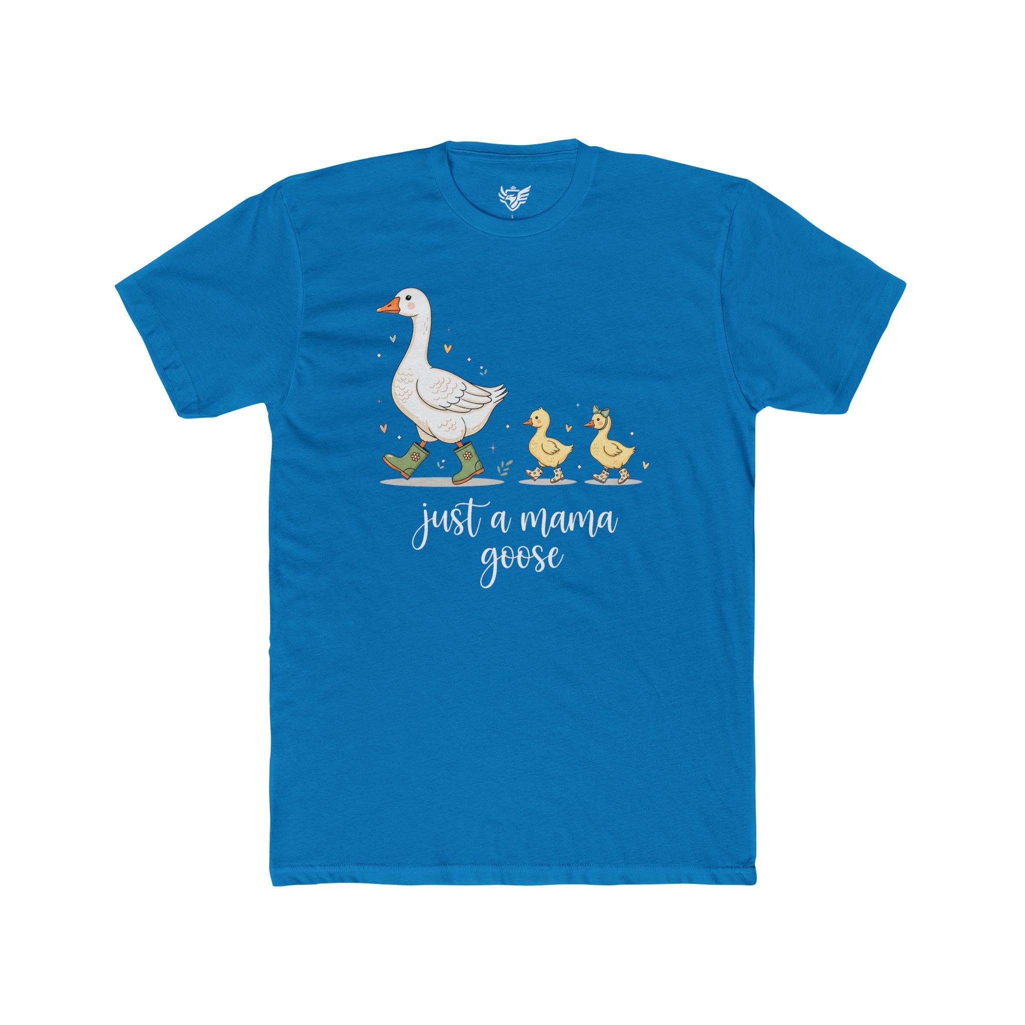 Just A Momma Goose Cotton Crew Tee