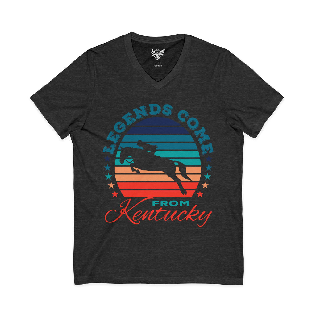Unisex Legends 5 Star Jersey Short Sleeve V-Neck Tee